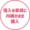 借入を家族に内緒のまま購入